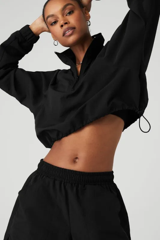Cropped 1/4 Zip Alumni Pullover & Alumni Short Set | Parallel
