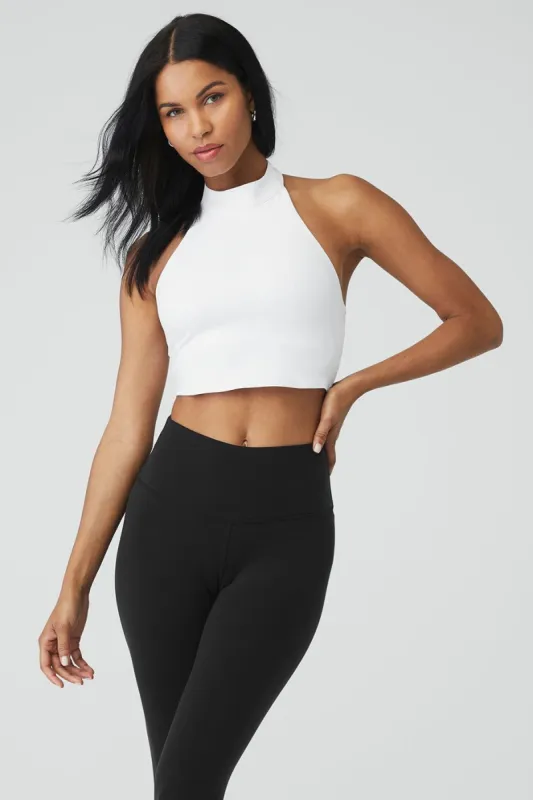 Airbrush Millennial Bra Tank - White sold by Alo Yoga