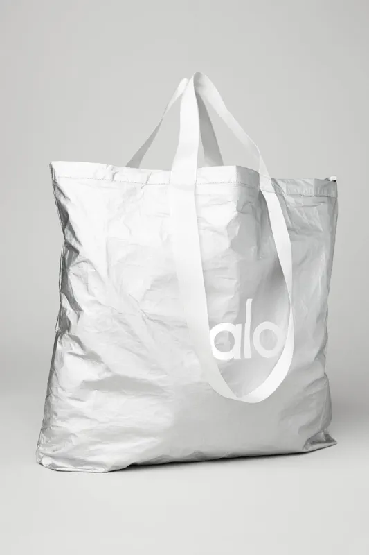 Keep It Dry Packable Tote - Silver Foil | Parallel