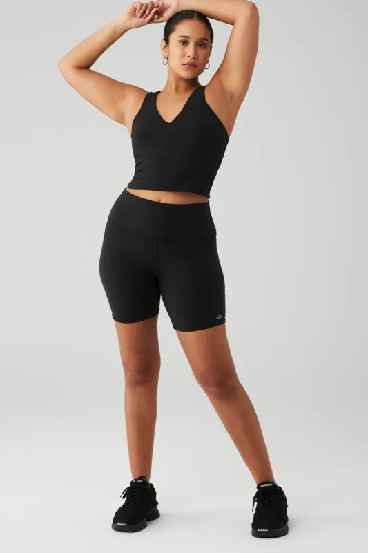 Airbrush Real Bra Tank & 5" Airbrush High-Waist Biker Short Set sold by Alo Yoga