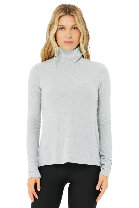 Embrace Long Sleeve - Athletic Heather Grey sold by Alo Yoga