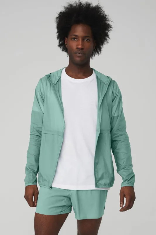 Repeat Running Jacket - Blue Agave sold by Alo Yoga