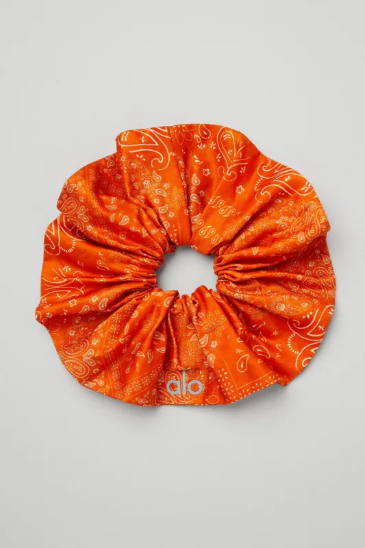 Bandana Oversized Scrunchie - Orange sold by Alo Yoga