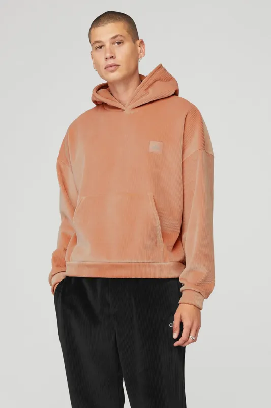 Velour Baller Hoodie - Soft Clay sold by Alo Yoga