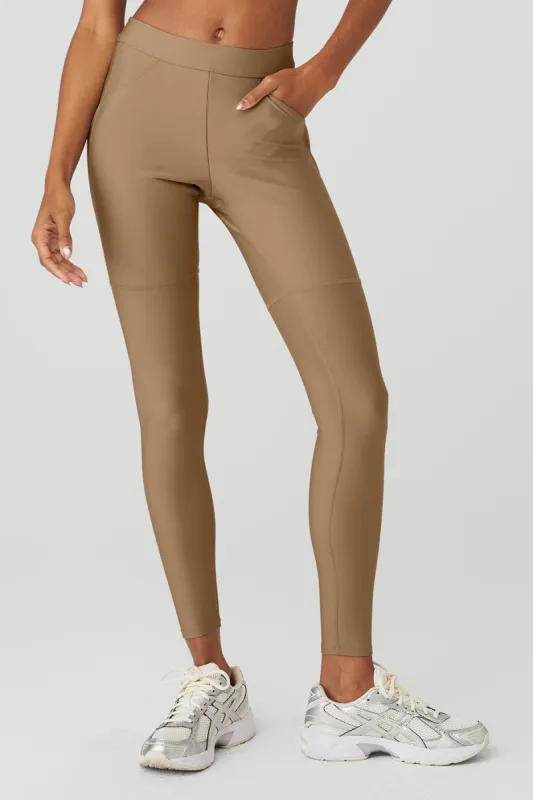 High-Waist Airlift 4 Pocket Utility Legging - Gravel sold by Alo Yoga