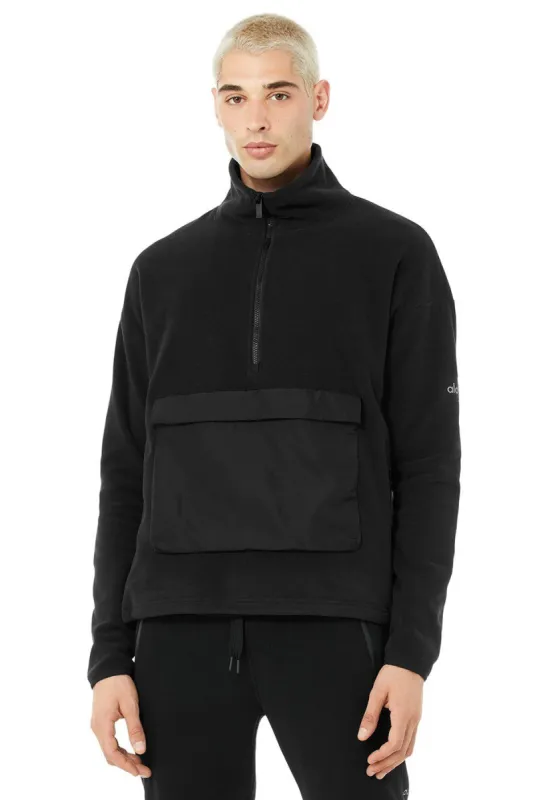 1/2 Zip Mammoth Polar Pullover - Black sold by Alo Yoga