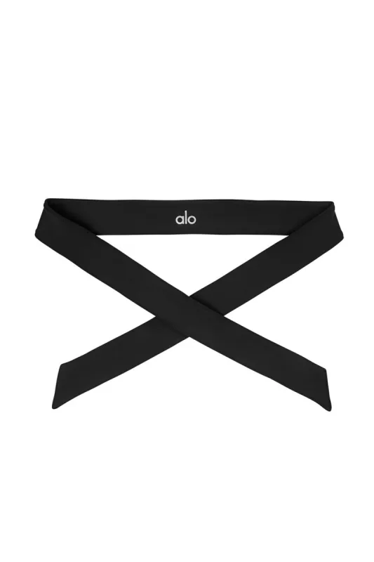 Hero Headband - Black sold by Alo Yoga