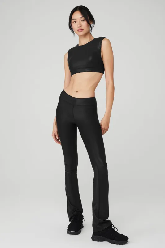 Super Shine Flash Bra & Super Shine Low-Rise Bootcut Legging Set - Black sold by Alo Yoga