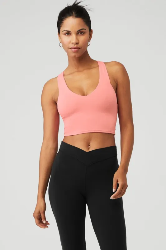 Airbrush Real Bra Tank - Strawberry Lemonade sold by Alo Yoga