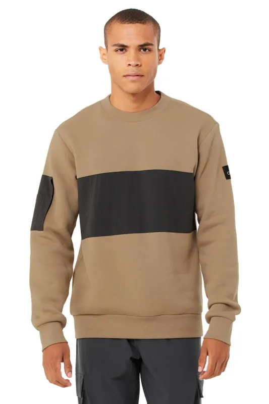 Traverse Pullover - Gravel/Anthracite sold by Alo Yoga