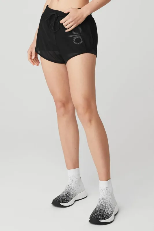 Ambience Short - Graphic - Black/Black sold by Alo Yoga