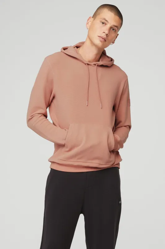Micro Waffle Fast Break Hoodie - Soft Clay sold by Alo Yoga