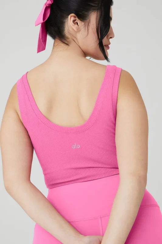 Ribbed Wellness Tank - Paradise Pink | Parallel