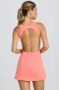 Soft Active Open-Back Tennis Dress in Coral sold by Bo + Tee