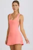 Soft Active Open-Back Tennis Dress in Coral sold by Bo + Tee