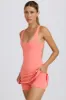 Soft Active Open-Back Tennis Dress in Coral sold by Bo + Tee