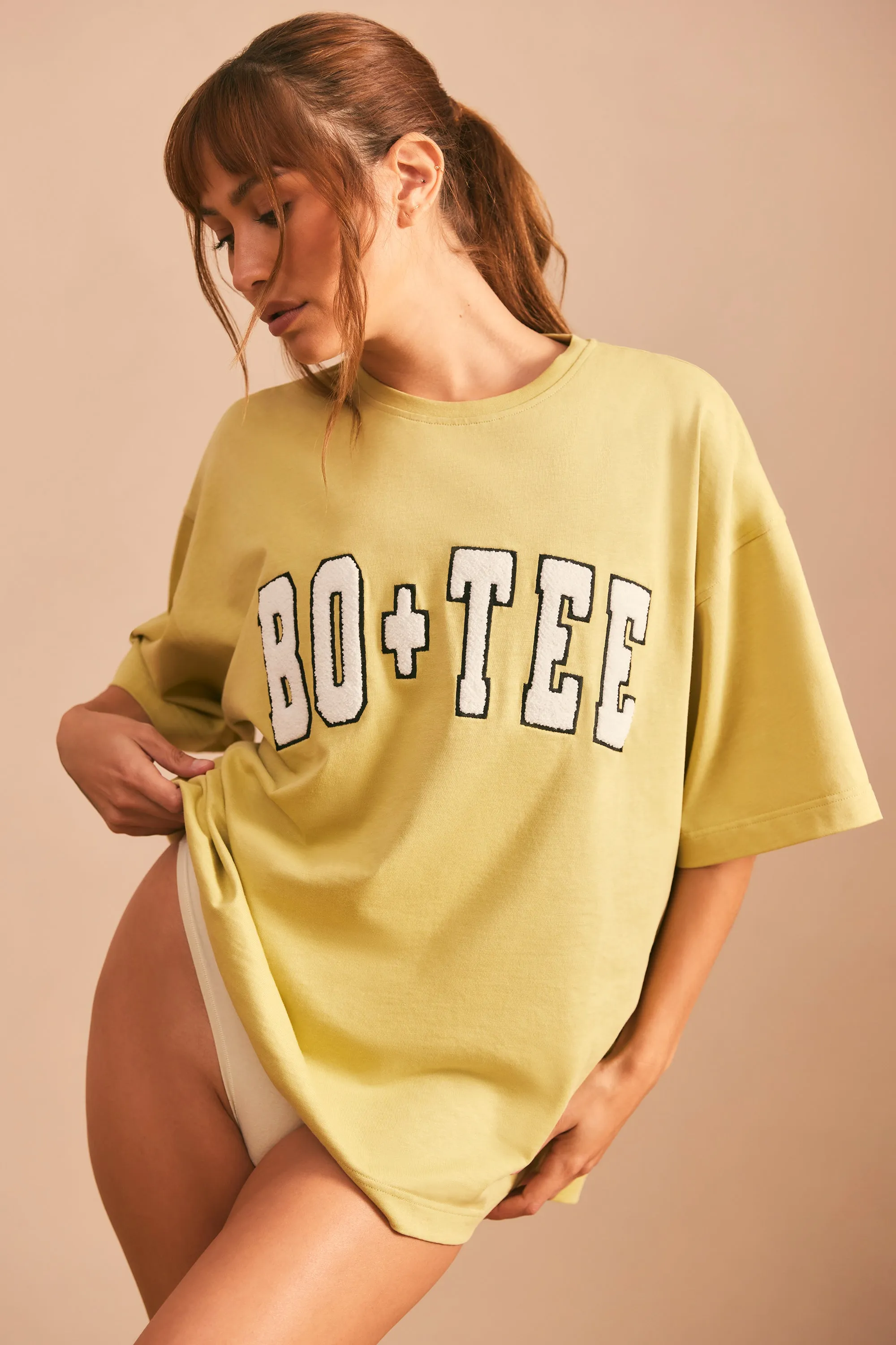 Ease - Oversized Short Sleeve T-Shirt in Matcha Green sold by Bo + Tee