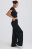 Tall Straight-Leg Joggers in Black sold by Bo + Tee