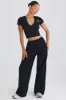 Tall Straight-Leg Joggers in Black sold by Bo + Tee