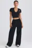 Tall Straight-Leg Joggers in Black sold by Bo + Tee