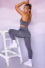Superset - Curved Waist Seamless Leggings in Grey sold by Bo + Tee