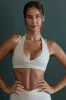 Courage - Plunge Neck Wrap Over Sports Bra in Grey sold by Bo + Tee