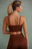 Determination - Super Sculpt Scoop Neck Sports Bra in Copper Brown sold by Bo + Tee