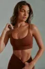 Determination - Super Sculpt Scoop Neck Sports Bra in Copper Brown sold by Bo + Tee