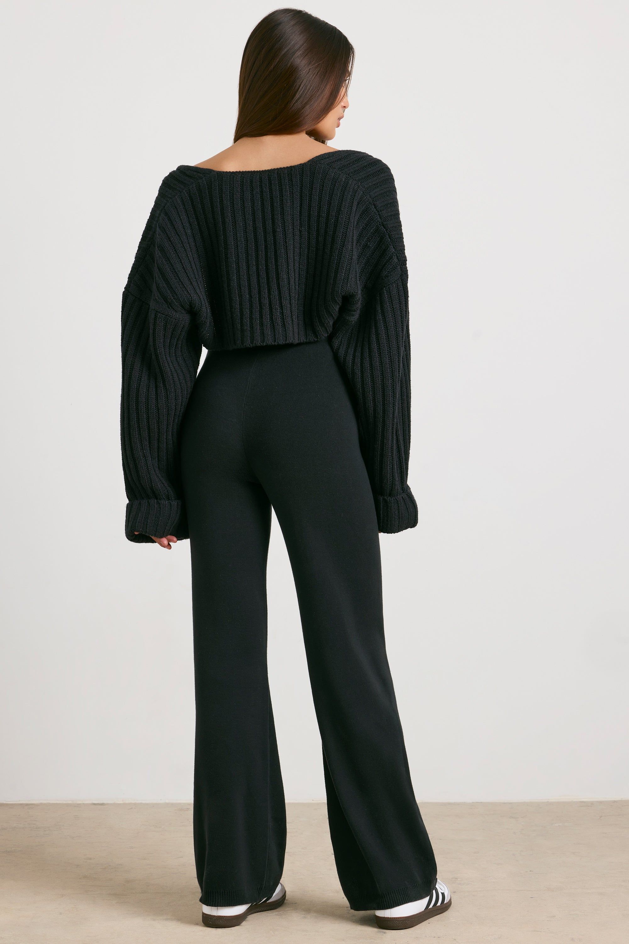 Lounge - Chunky Knit Shrug in Black sold by Bo + Tee product image thumbnail 3