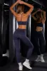 In Control - High Waist Ribbed Leggings in Navy sold by Bo + Tee
