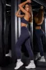 In Control - High Waist Ribbed Leggings in Navy sold by Bo + Tee