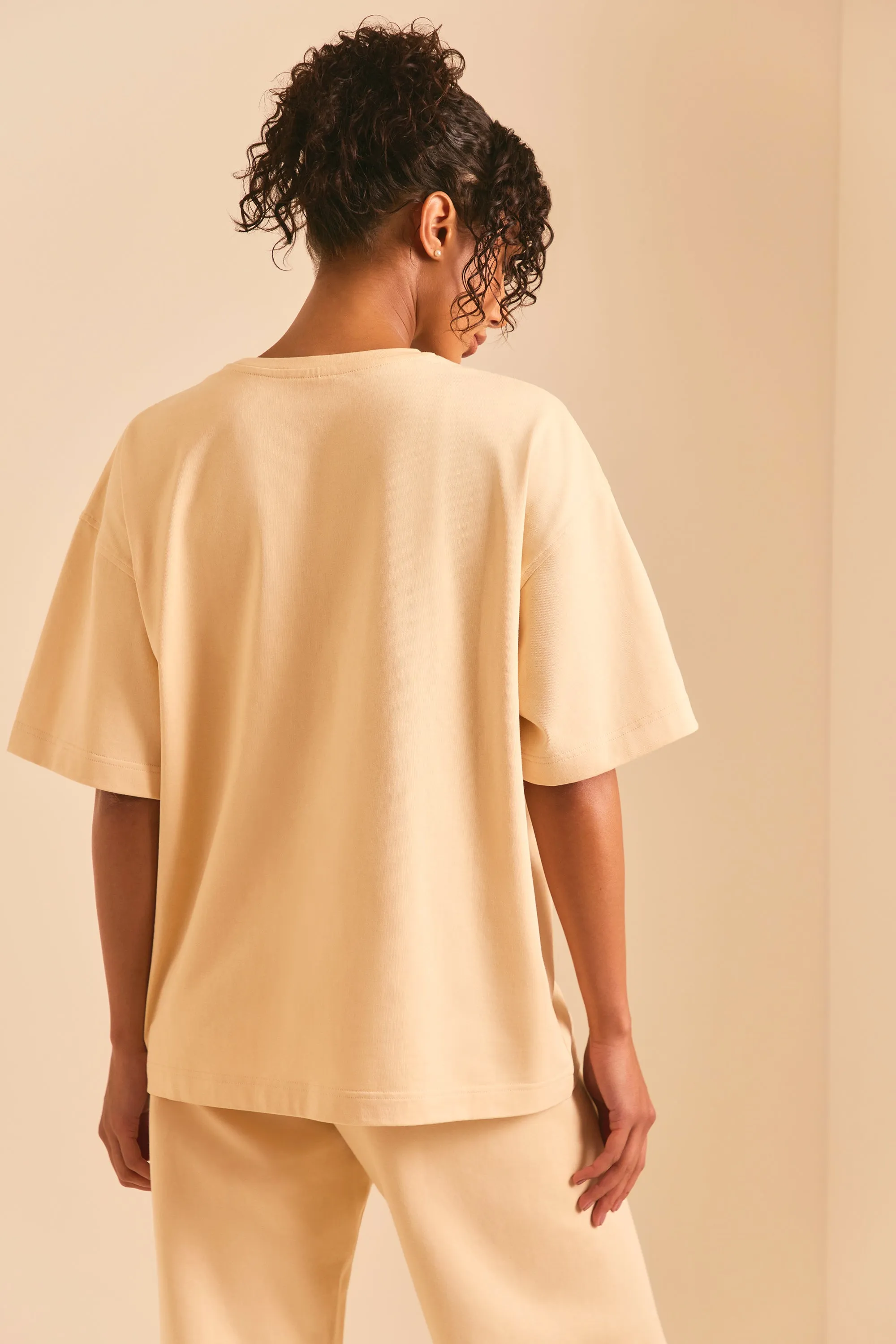 Ease - Oversized Short Sleeve T-Shirt in Sand sold by Bo + Tee product image thumbnail 3