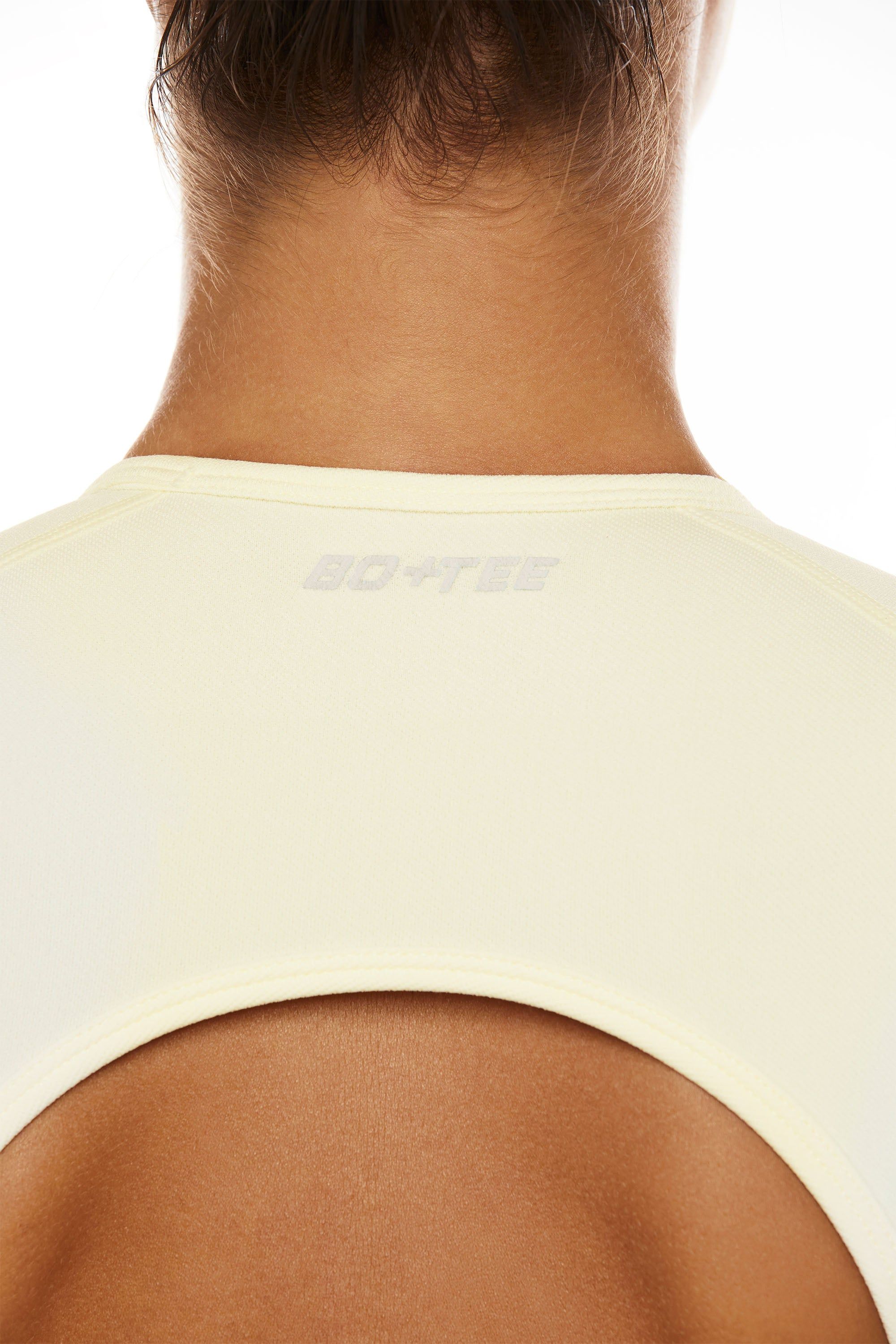 Tenacity - Seamless Backless Crop Top in Ivory sold by Bo + Tee product image thumbnail 4