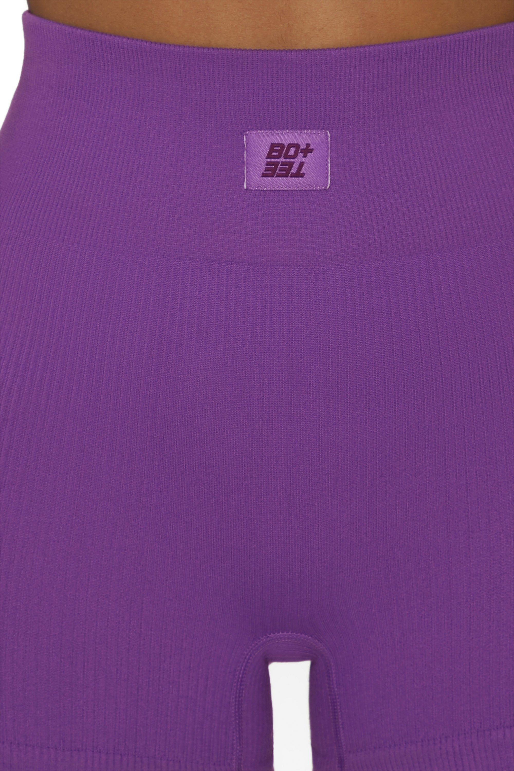 Run For It - High Waist Mini Shorts in Purple sold by Bo + Tee product image thumbnail 6