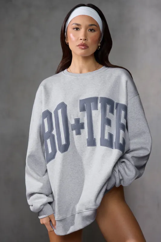 New Staples - Oversized Sweatshirt in Grey Marl sold by Bo + Tee