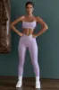 Dedication - High Waist Wrap Over Leggings in Lilac sold by Bo + Tee