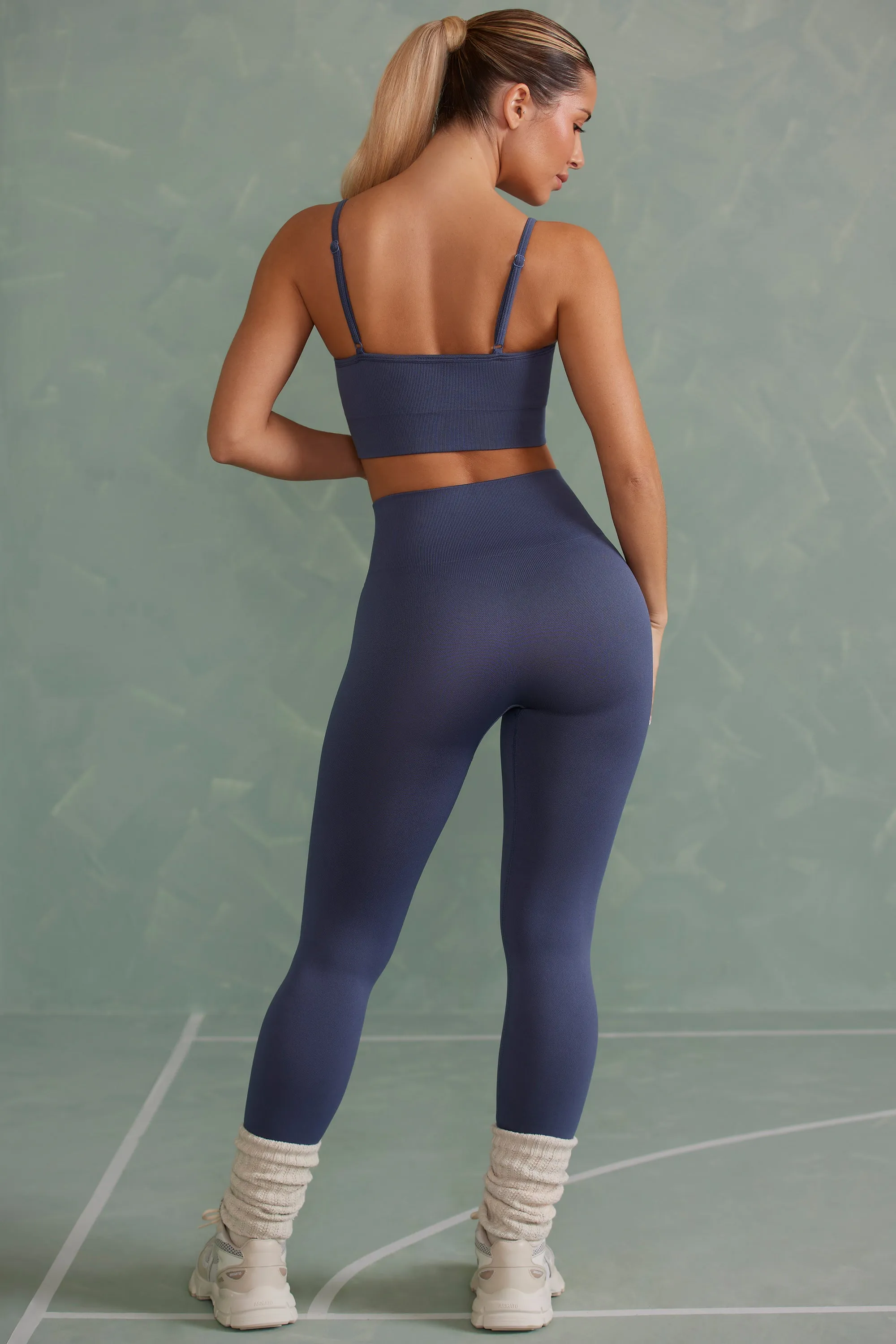 Vitality - Petite Super Sculpt Full Length Leggings in Steel Blue sold by Bo + Tee product image thumbnail 3