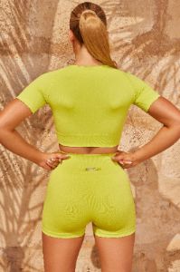 Turn It Up - Shorts in Green sold by Bo + Tee