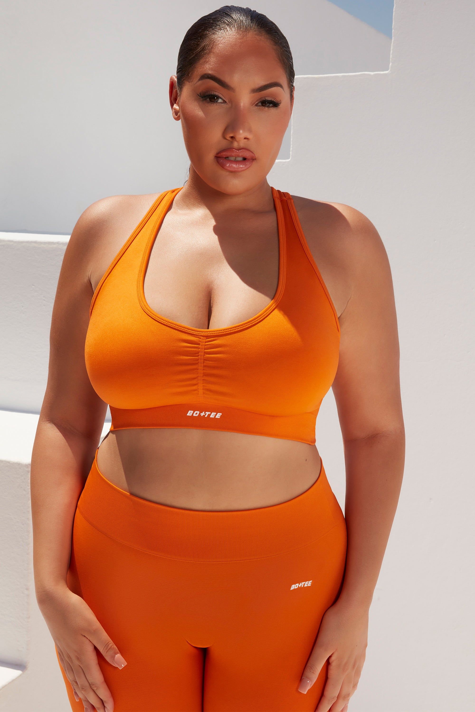Beam - Sports Bra in Deep Orange sold by Bo + Tee product image thumbnail 5