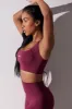 Open Back Square Neck Sports Bra in Plum sold by Bo + Tee