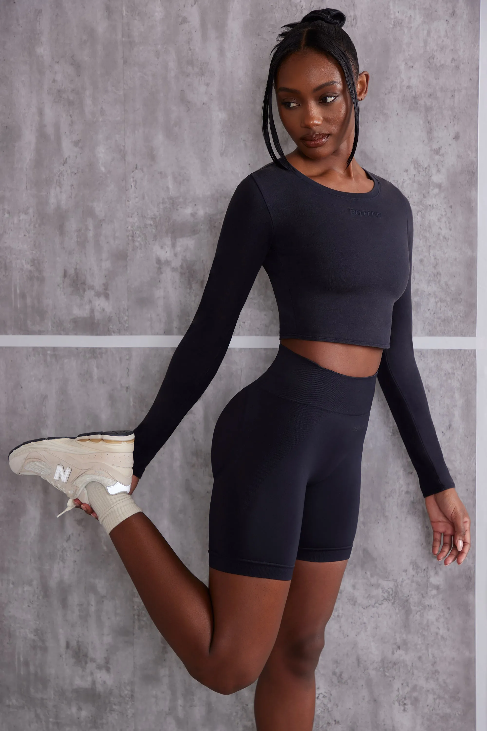 Refocus - Long Sleeve T-Shirt in Jet Black sold by Bo + Tee product image thumbnail 2