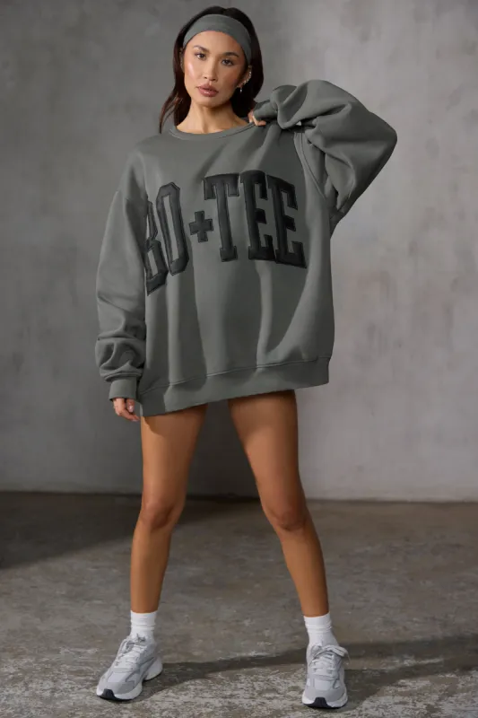 New Staples - Oversized Sweatshirt in Charcoal sold by Bo + Tee
