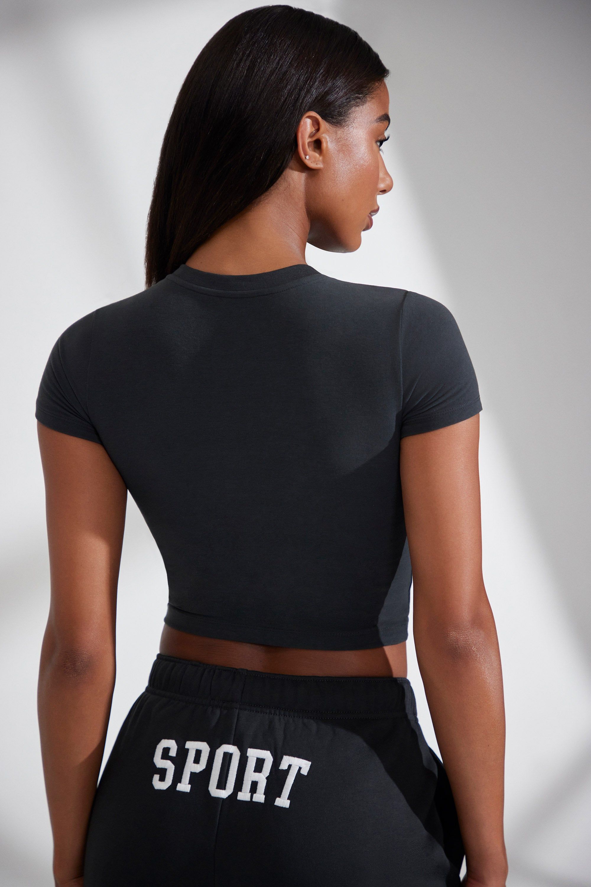 Next Level - Cap Sleeve Baby Tee in Black sold by Bo + Tee product image thumbnail 3