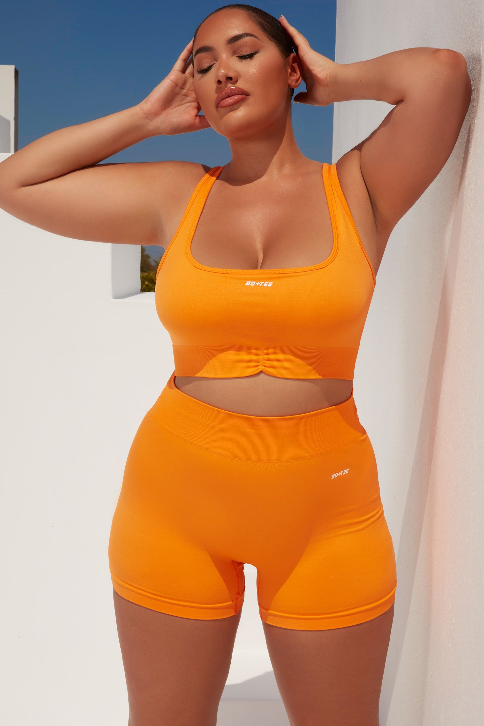 Radiate - Sports Bra in Orange sold by Bo + Tee product image thumbnail 8