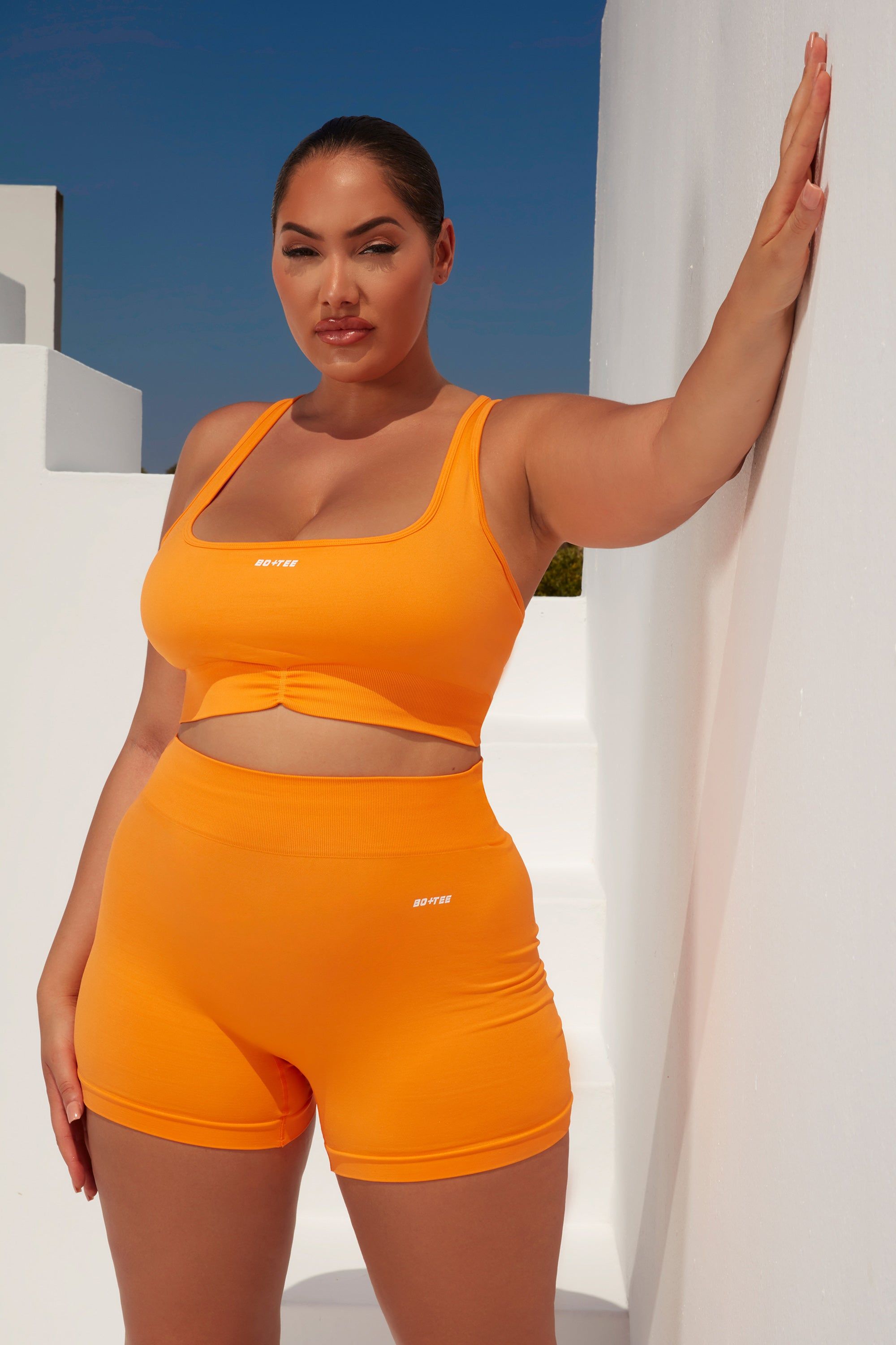 Radiate - Sports Bra in Orange sold by Bo + Tee product image thumbnail 5
