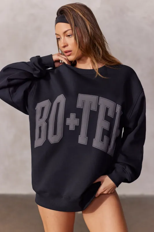 New Staples - Oversized Sweatshirt in Black sold by Bo + Tee