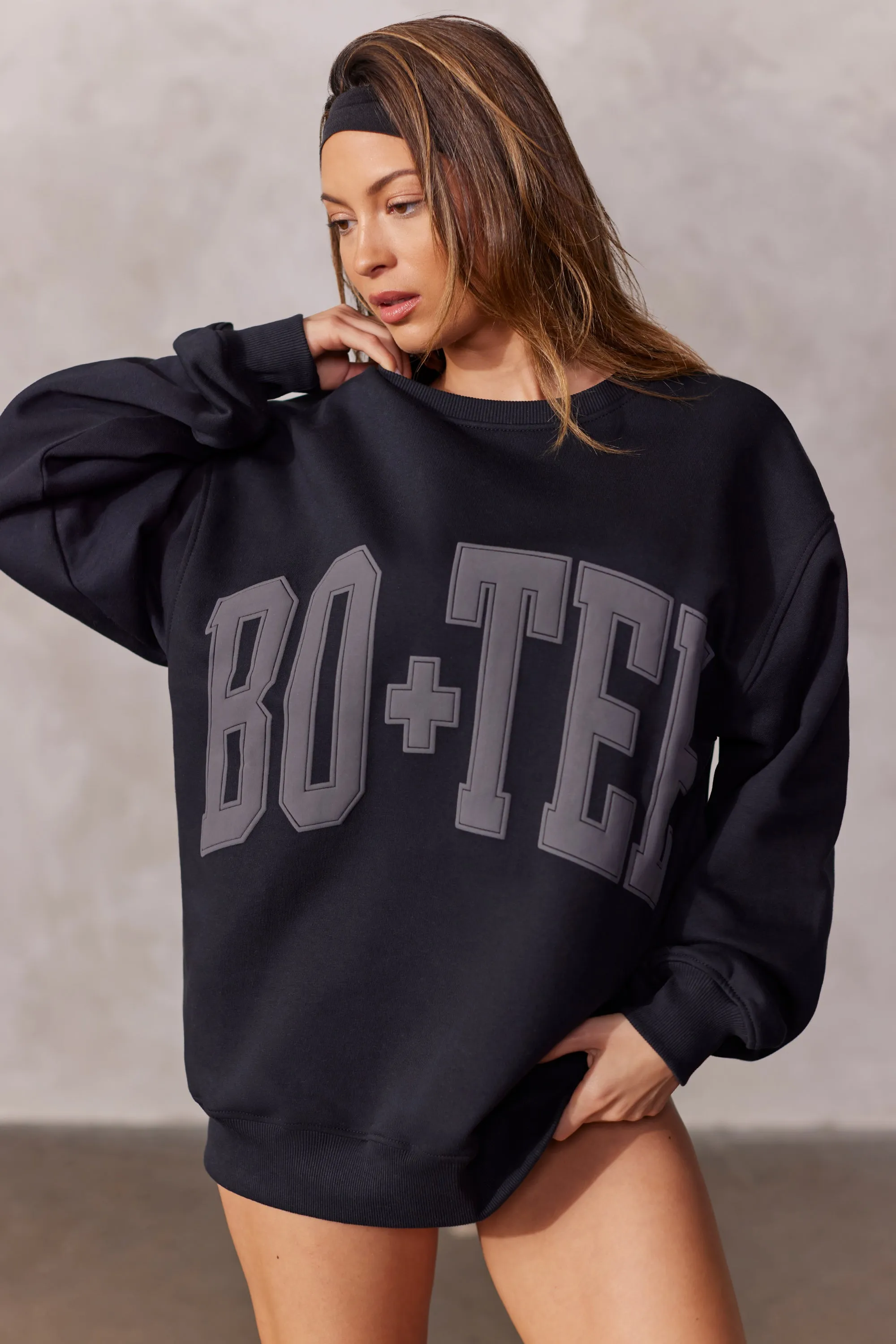 New Staples - Oversized Sweatshirt in Black sold by Bo + Tee