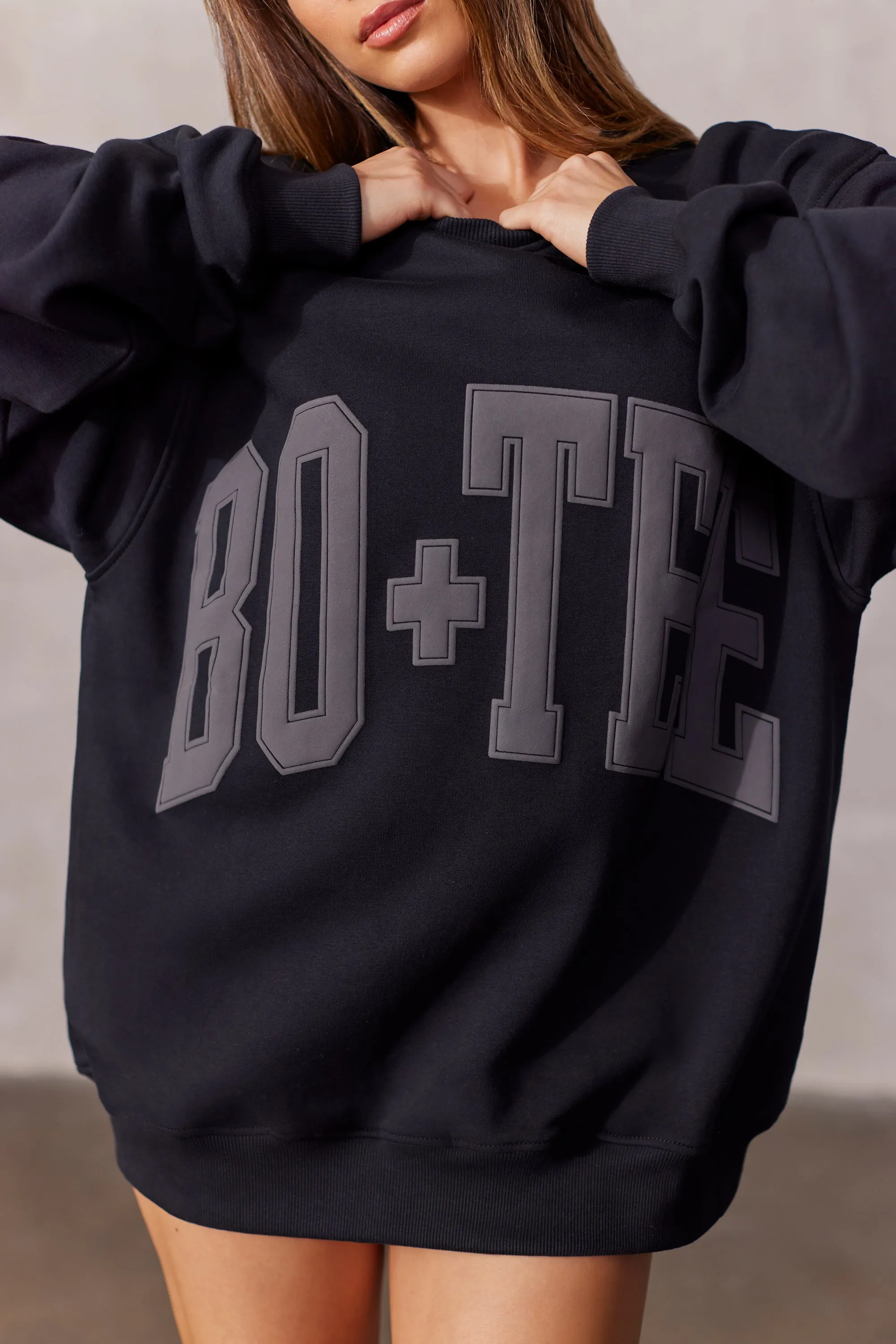 New Staples - Oversized Sweatshirt in Black sold by Bo + Tee product image thumbnail 4