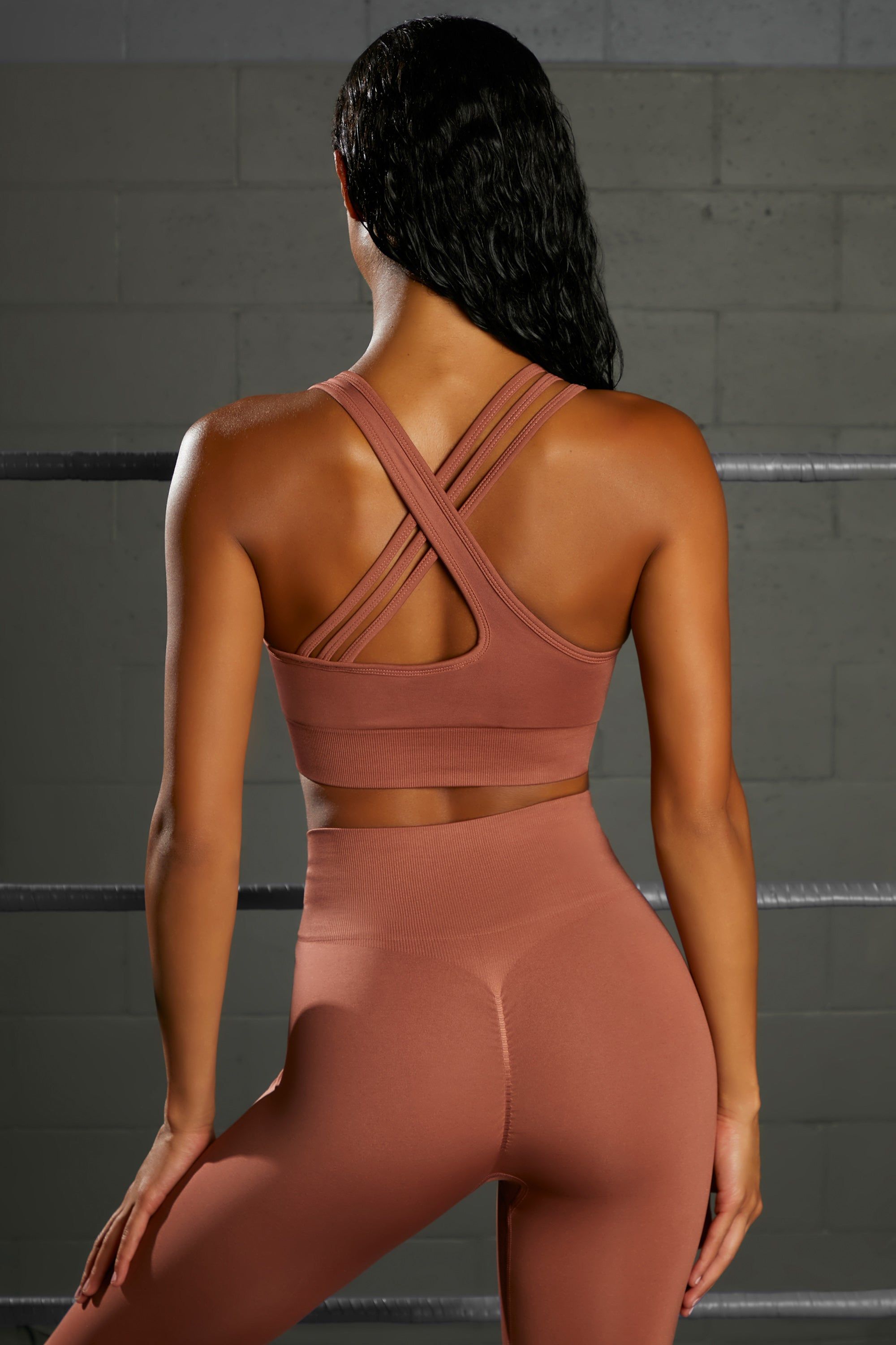 Emerge - Sports Bra in Rust sold by Bo + Tee product image thumbnail 3