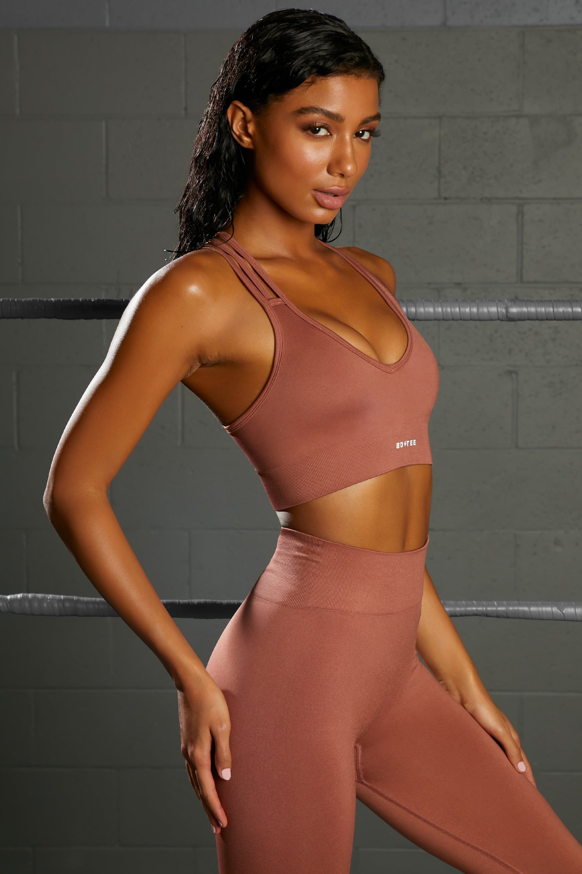 Emerge - Sports Bra in Rust sold by Bo + Tee product image thumbnail 2